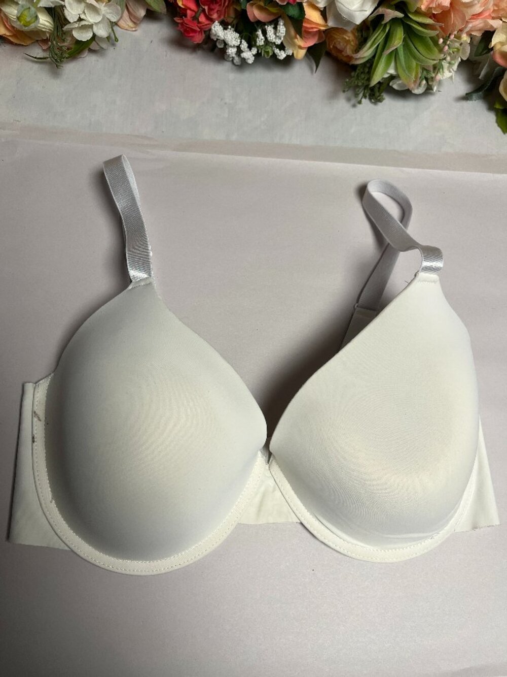 Prima Valentina White Full Coverage Underwire Bra 38DD